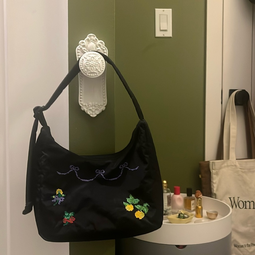 Baggu Cross Stitch Purse